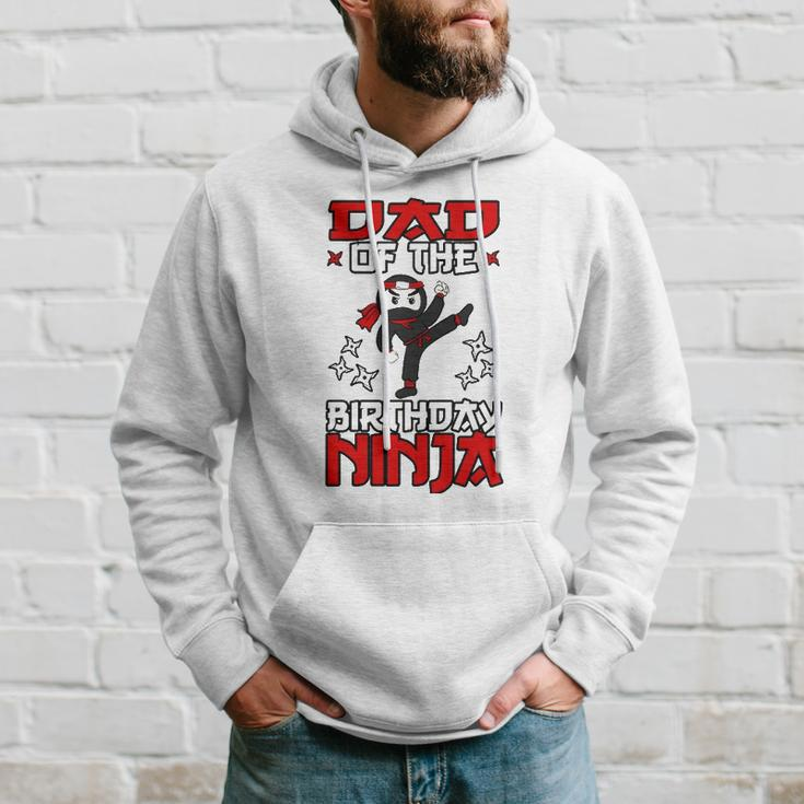 Dad Of The Birthday Ninja Shinobi Themed Bday Party Hoodie Gifts for Him