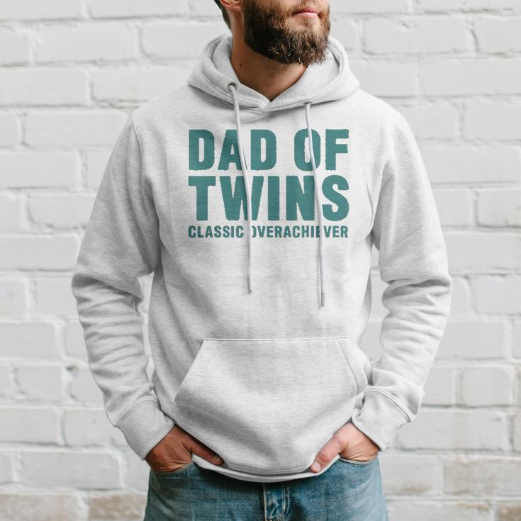 Dad Of Twins Classic Overachiever Funny Fathers Day Gift Men Hoodie Gifts for Him