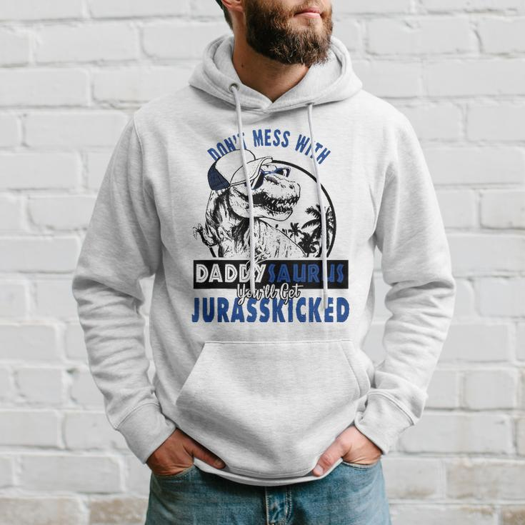 Daddysaurus Dad Husband Fathers Day Gift Matching Dinosaur Hoodie Gifts for Him