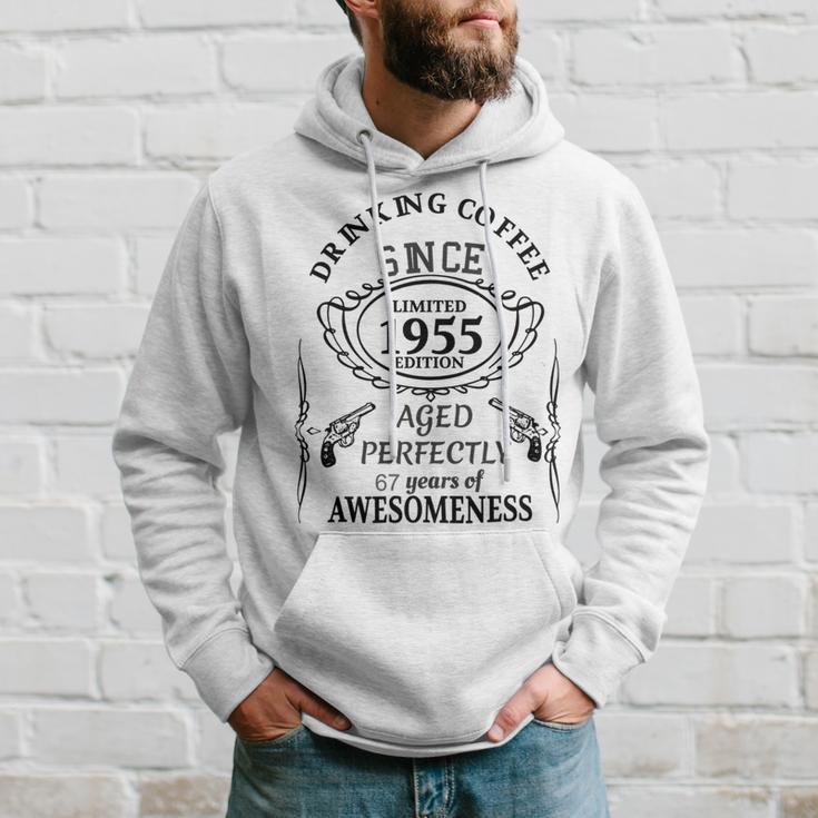 Drinking Coffee Since 1955 Aged Perfectly 67Years Of Awesomenss Hoodie Gifts for Him