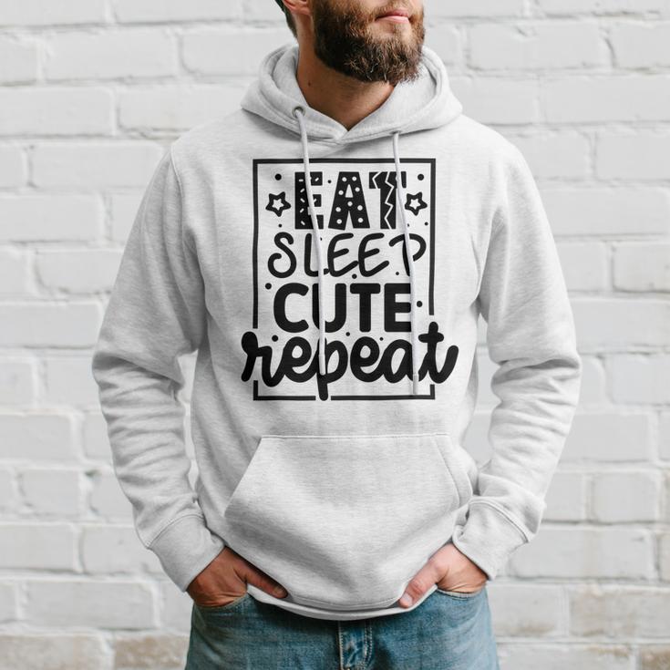 Eat Sleep Cute Repeat Graphic Design For Babys Hoodie Gifts for Him