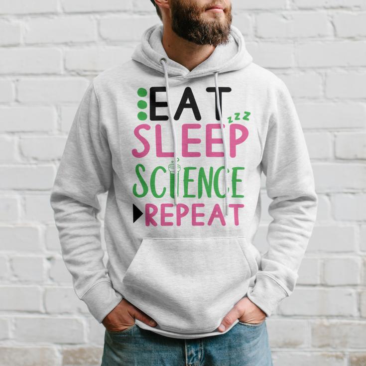 Eat Sleep Science Repeat Hoodie Gifts for Him