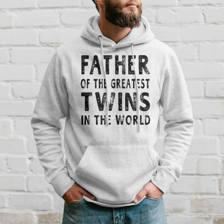 Father Of The Greatest Twins Daddy Gift Men Hoodie Gifts for Him