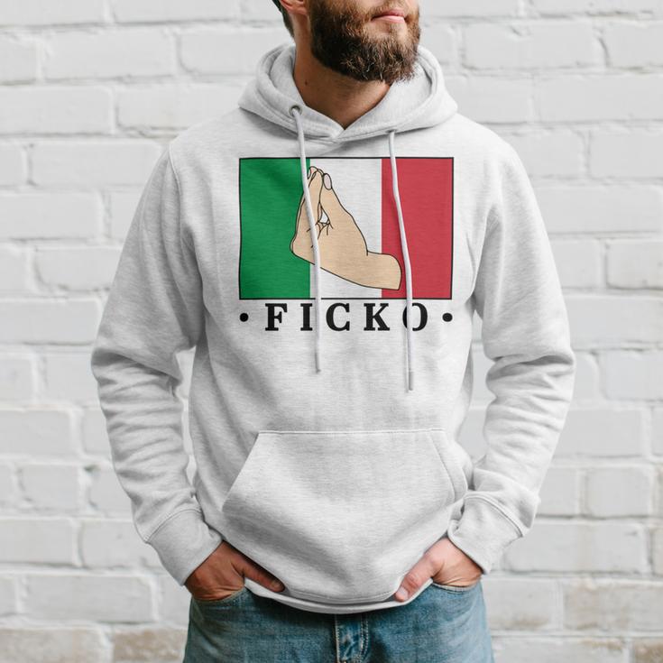 Ficko Italian Hand Sign Hoodie Gifts for Him