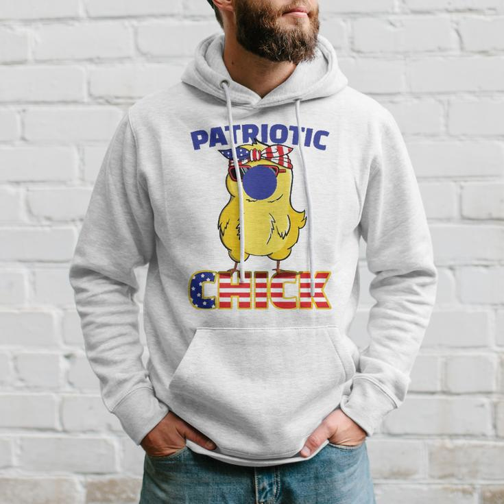 Fourth Of July 4Th Cute Patriotic Chick American Flag Gift Hoodie Gifts for Him