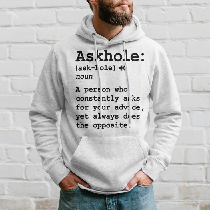 Funny Askhole Definition Dictionary Word Gag Sarcastic V3 Hoodie Gifts for Him