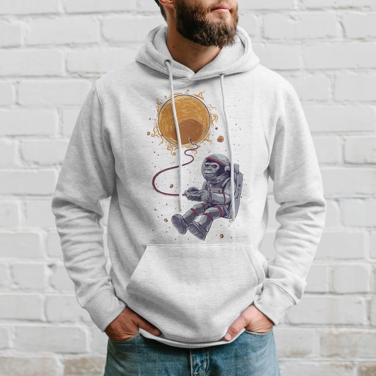 Funny Astronaut Monkey Blowing Sun V2 Hoodie Gifts for Him