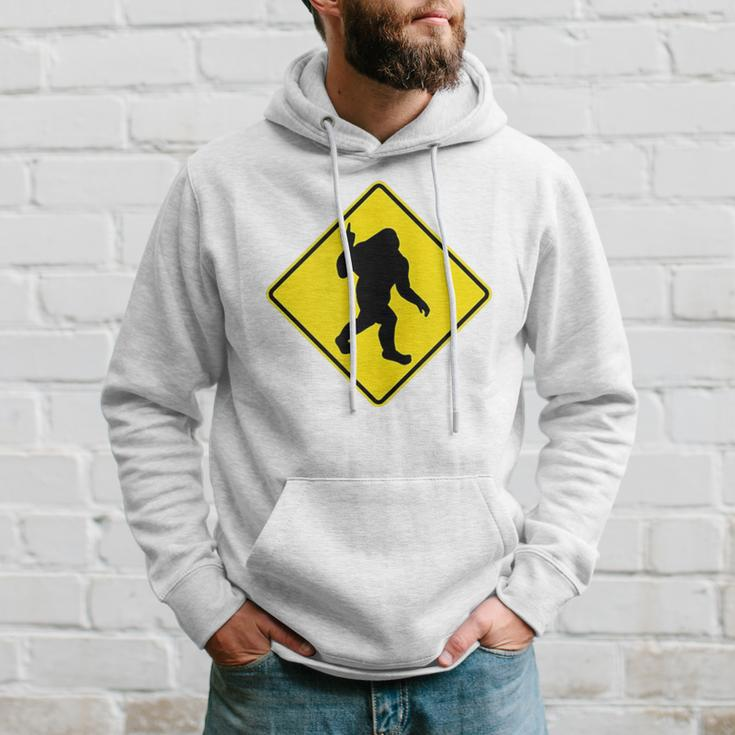 Funny Bigfoot Sasquatch Crossing Middle Finger Novelty Gift Hoodie Gifts for Him