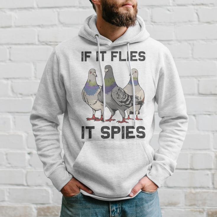 Funny Birds Pun Pigeon If It Flies It Spies Birds Are Liars Hoodie Gifts for Him