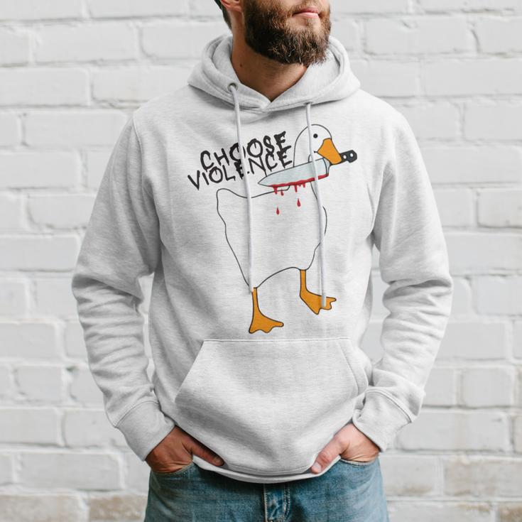 Goose With Knife Sticker Goose Sticker Funny Quotes Funny Animal Stickerspeace Was Never An Option Hoodie Gifts for Him