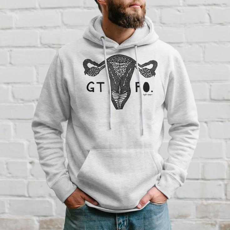 Gtfo Uterus Black Print Perfect Gift Hoodie Gifts for Him