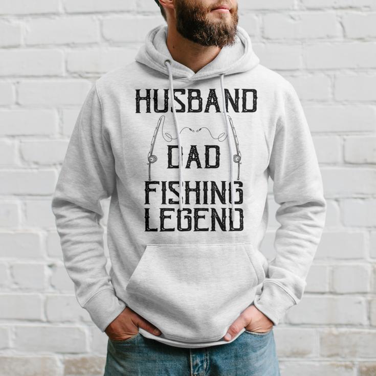 Husband Dad Fishing Legend Funny Fathers Day Father Fishermen Fishing Lovers Fishing V2 Hoodie Gifts for Him