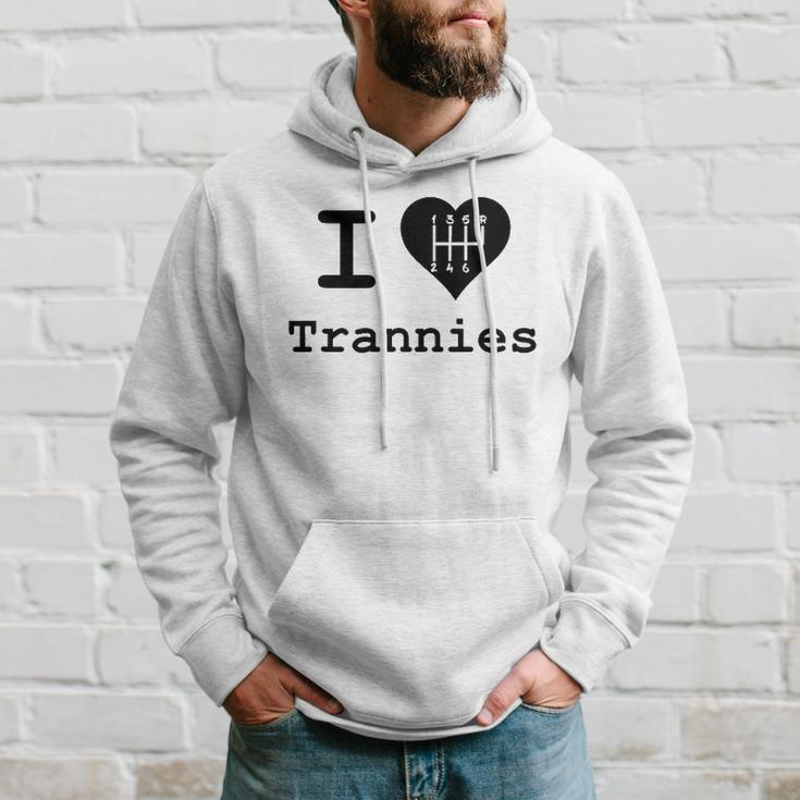 I Love Trannies Heart Car Lovers Gift Hoodie Gifts for Him