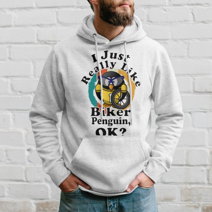 I Really Like Biker Penguin Ok Hoodie Gifts for Him