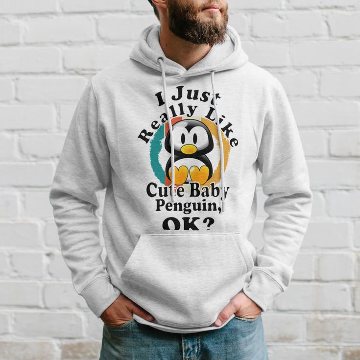 I Really Like Cute Baby Penguin Ok Hoodie Gifts for Him