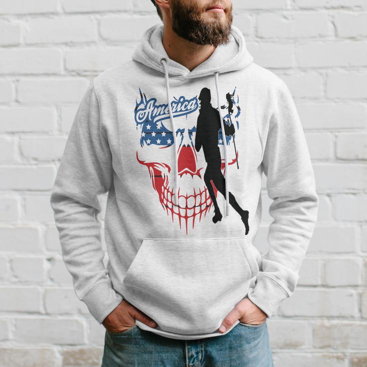 Lacrosse Usa Flag Hoodie Gifts for Him