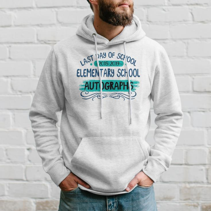 Last Day Of School Elementary School Autographs Hoodie Gifts for Him