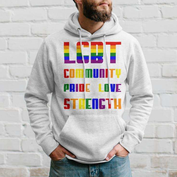 Lgbt Pride Month Lgbt History Month Slogan Shirt Lgbt Community Pride Love Strength Hoodie Gifts for Him