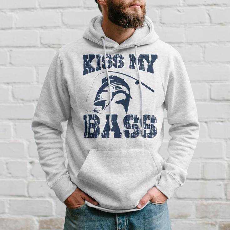 Love Fishing Kiss My Bass Hoodie Gifts for Him