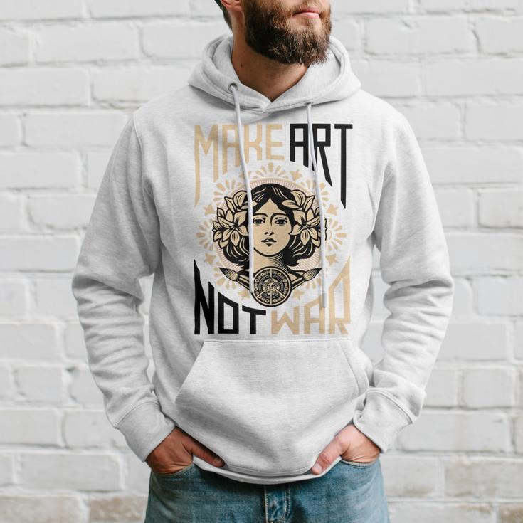 Make Art Not War Symbol Hoodie Gifts for Him