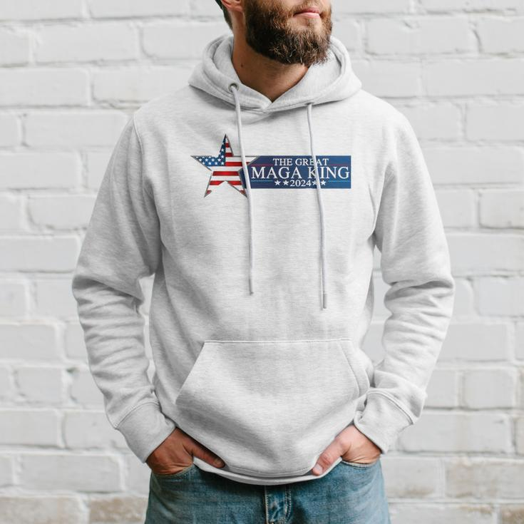 Mega King Usa Flag Proud Ultra Maga Trump 2024 Trump Support Hoodie Gifts for Him