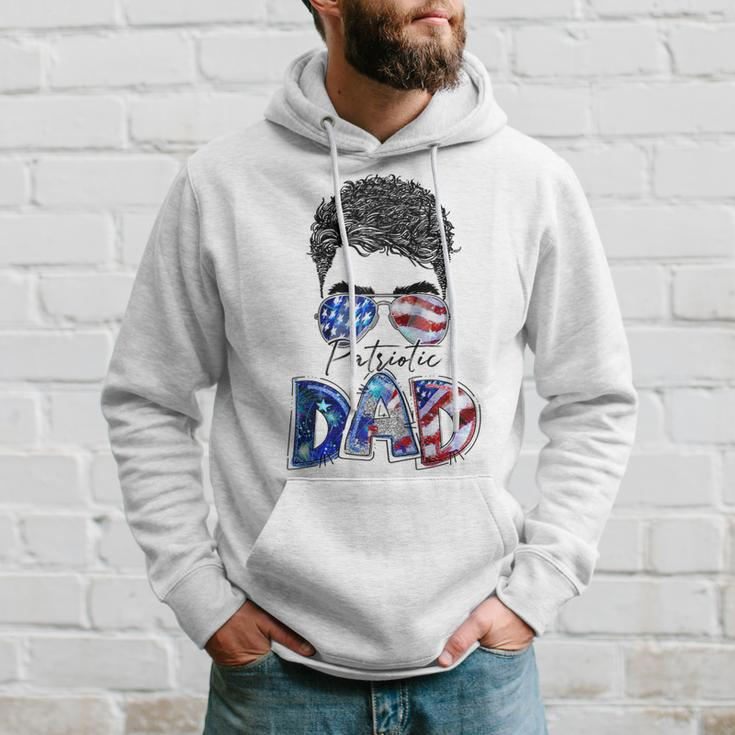 Mens 4Th Of July American Flag Dad Life Patriotic Dad Daddy Hoodie Gifts for Him