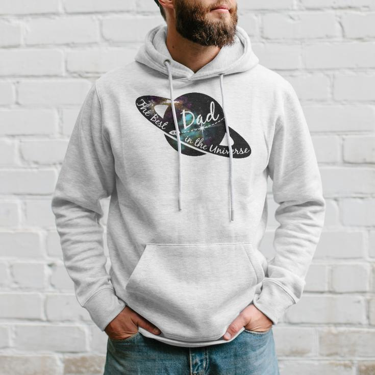 Mens Best Dad In The Universe Fathers Day - Space Nebula Gift Hoodie Gifts for Him