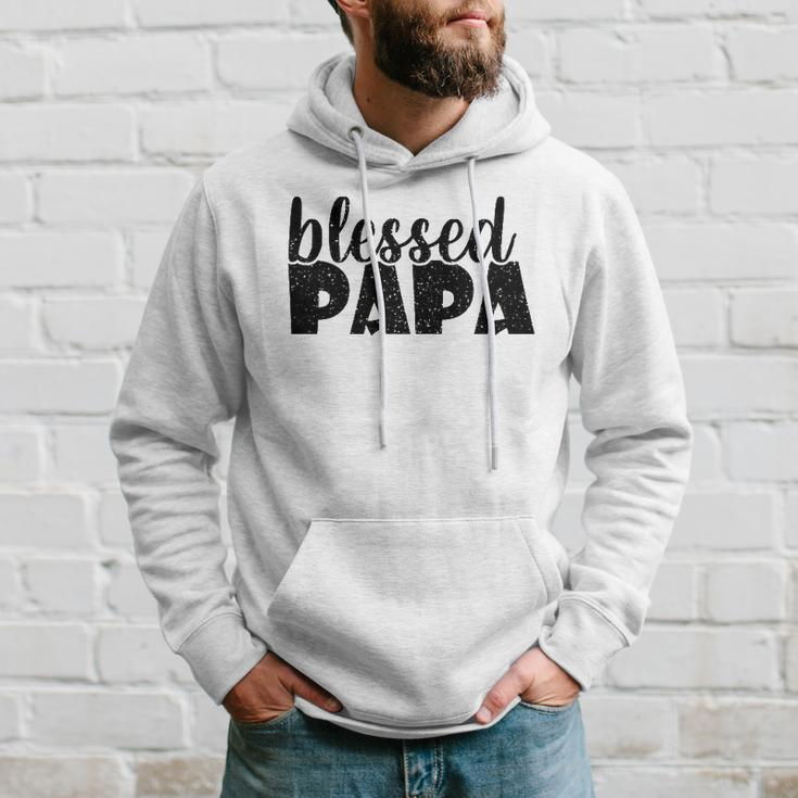 Mens Papa Grandpa Proud New Dad Blessed Papa Fathers Day Hoodie Gifts for Him