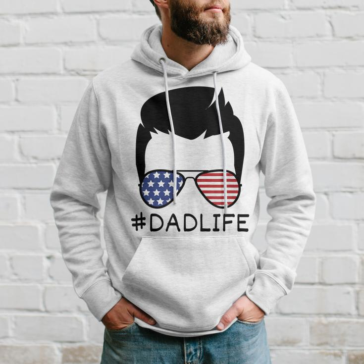 Mens Patriotic Dad 4Th Of July Usa American Flag Sunglasses 2021 Hoodie Gifts for Him