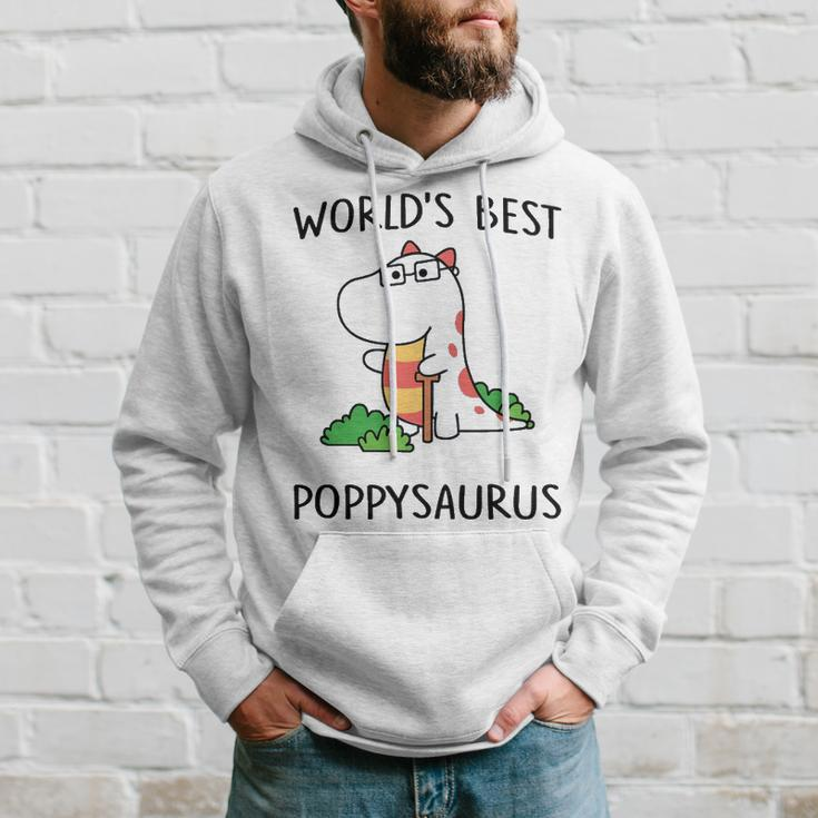 Poppy Grandpa Gift Worlds Best Poppysaurus Hoodie Gifts for Him