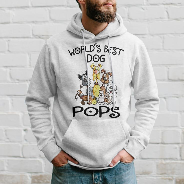 Pops Grandpa Gift Worlds Best Dog Pops Hoodie Gifts for Him