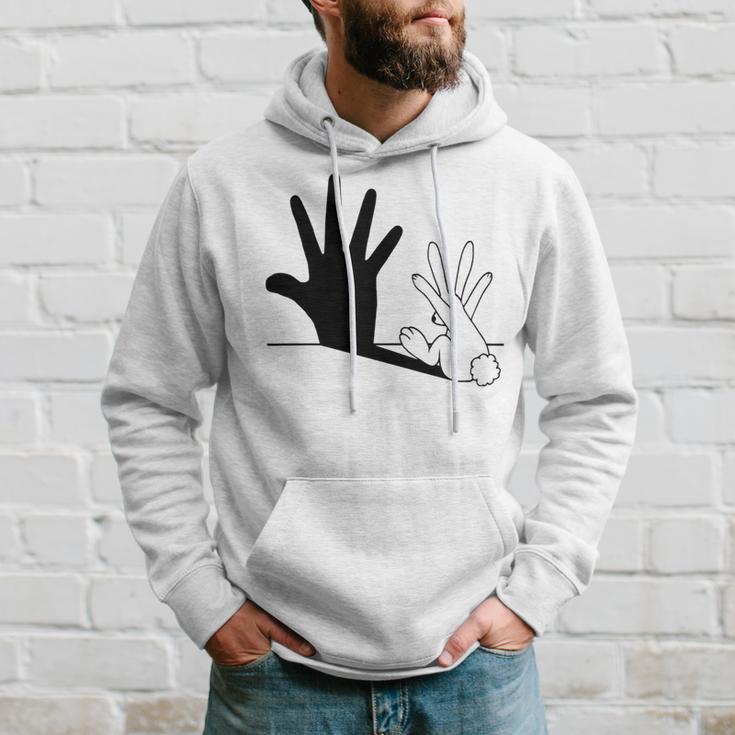 Rabbit Hand Shadow Hoodie Gifts for Him