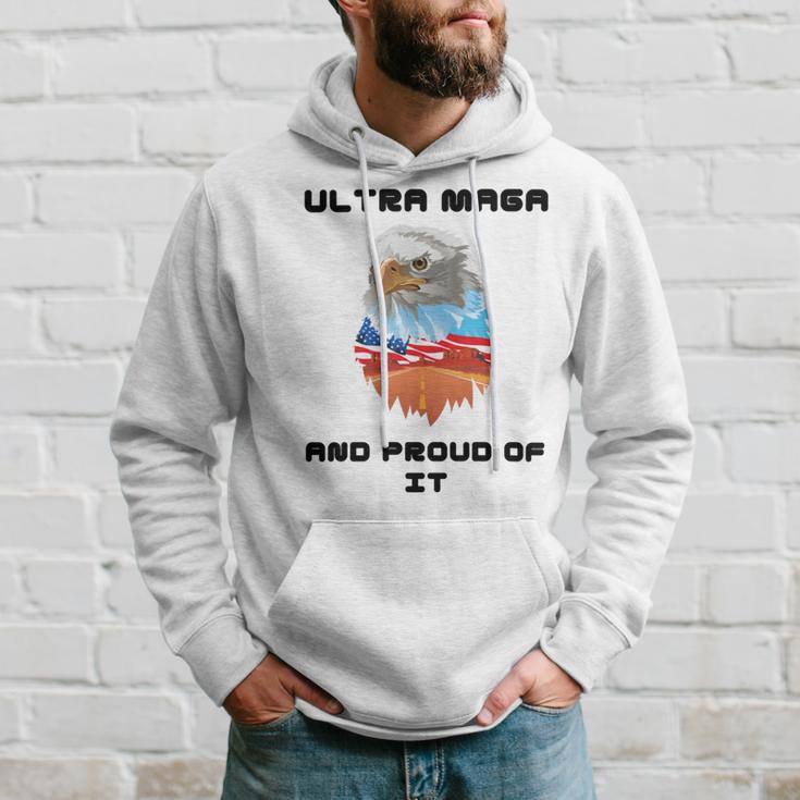 Ultra Mega And Proud Of It Pro Trump Patriotic Republican Hoodie Gifts for Him