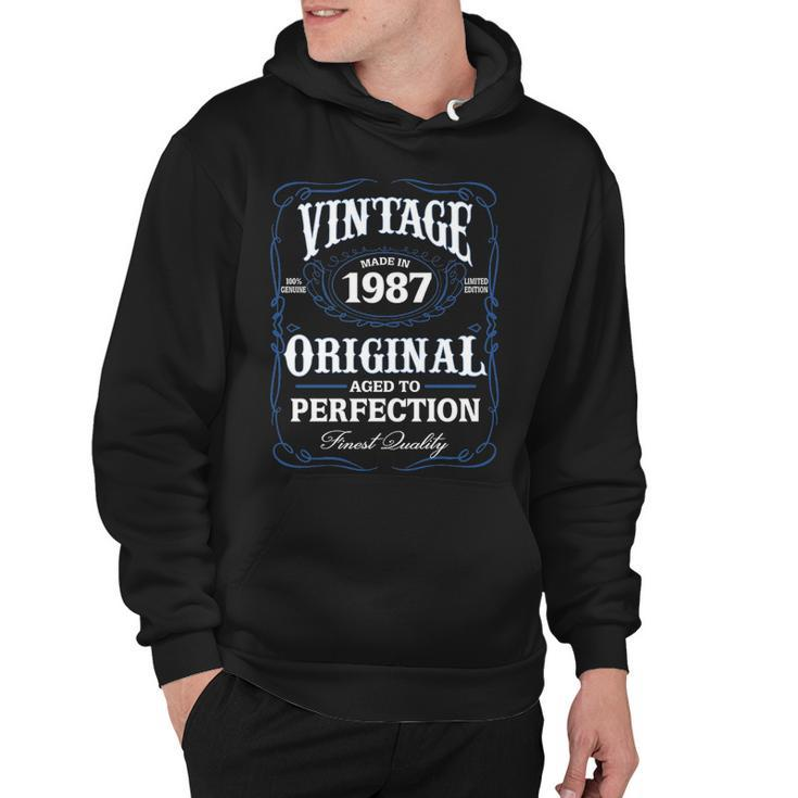 1987 Birthday   1987 Vintage Aged To Perfection Hoodie