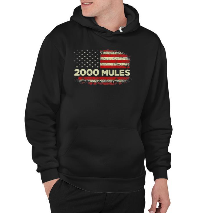 2000 Mules Pro Trump 2024 American Flag Hoodie