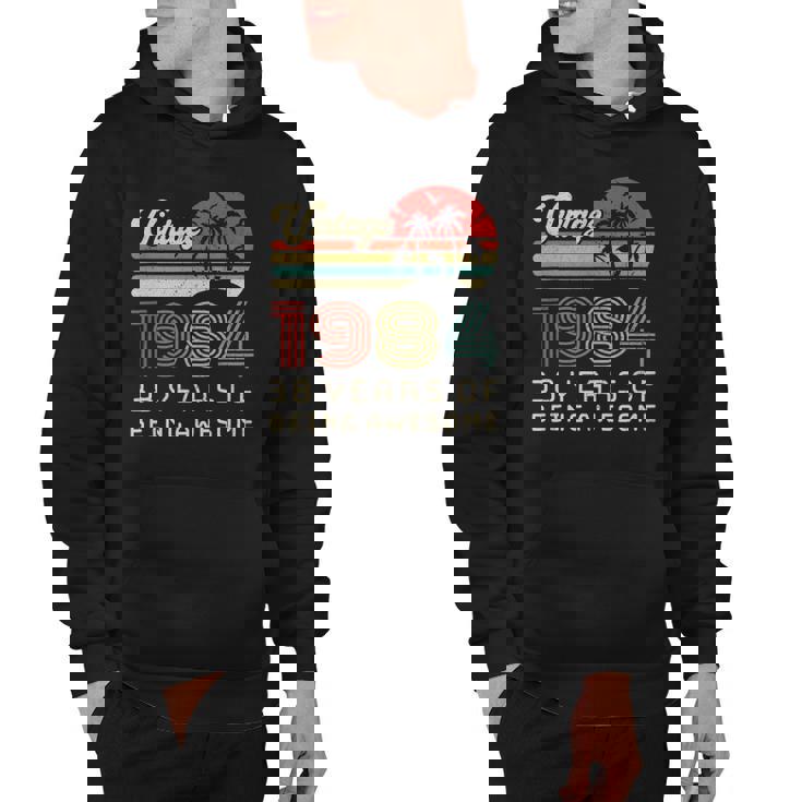 38 Years Old Birthday Vintage 1984 38Th Birthday Hoodie