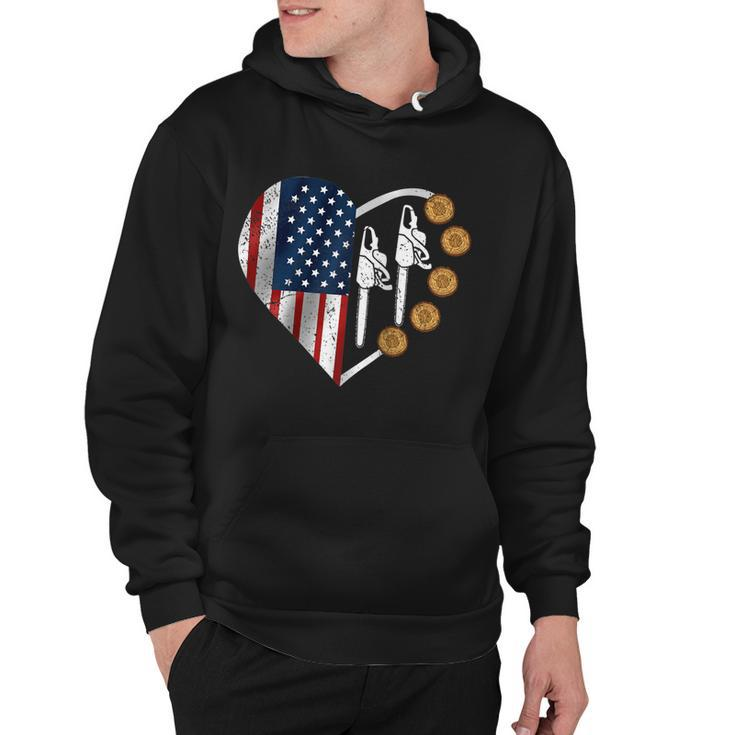 4Th Of July Arborist Men Tree Climber Dad Chainsaw  Hoodie