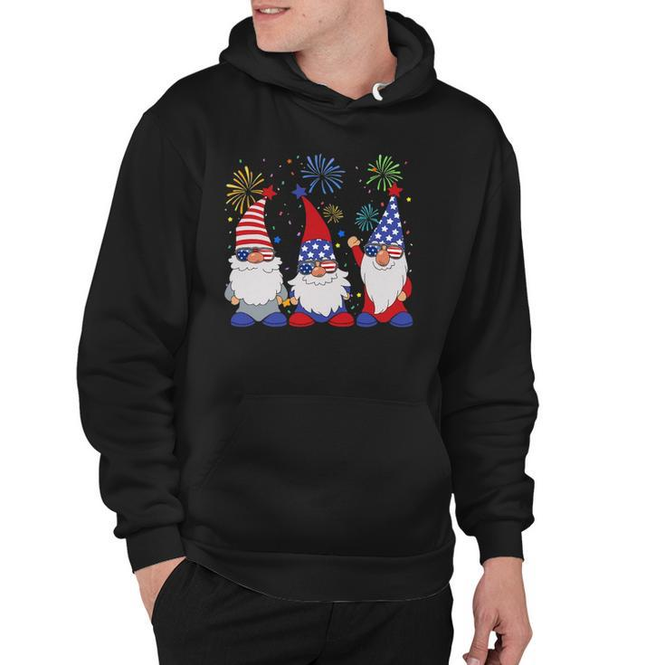 4Th Of July Funny Patriotic Gnomes Sunglasses American Usa Hoodie