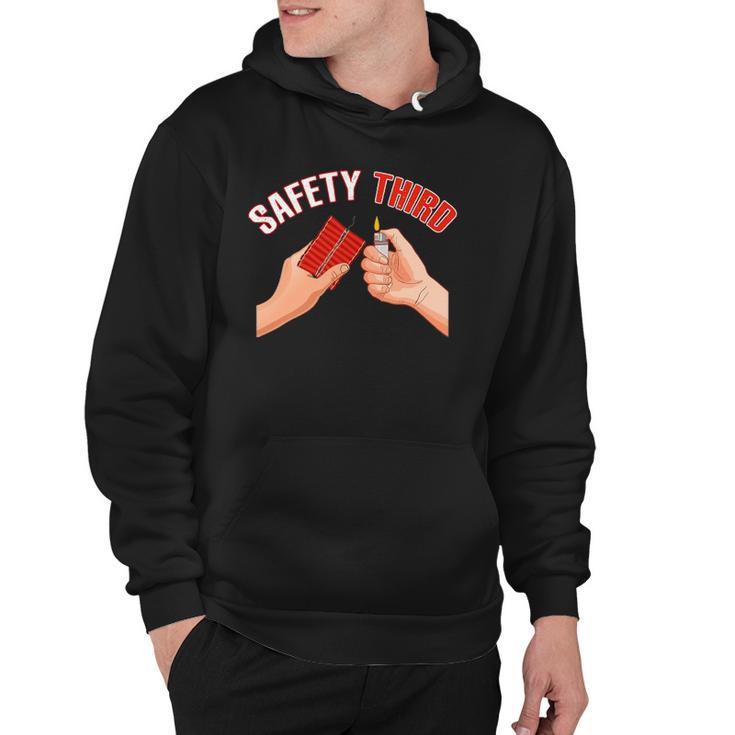 4Th Of July Patriotic Fireworks Safety Third Funny Hoodie