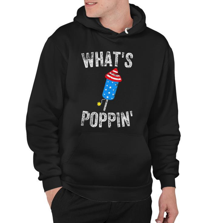 4Th Of July Summer Whats Poppin Funny Firework  Hoodie