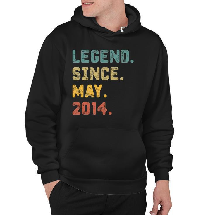 8 Years Old Gifts Legend Since May 2014 8Th Birthday Hoodie
