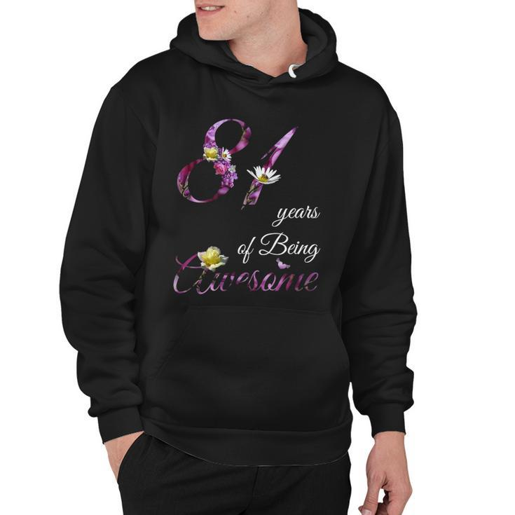 81 Years Old  Awesome Floral 1941 81St Birthday Gift Hoodie