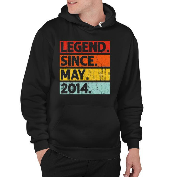8Th Birthday Gifts Legend Since May 2014 8 Years Old Hoodie