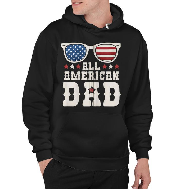 All American Dad Usa Flag Fathers 4Th Of July Day Funny Gift Zip  Hoodie