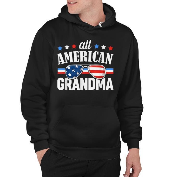 All American Grandma 4Th Of July Usa Family Matching Outfit  Hoodie
