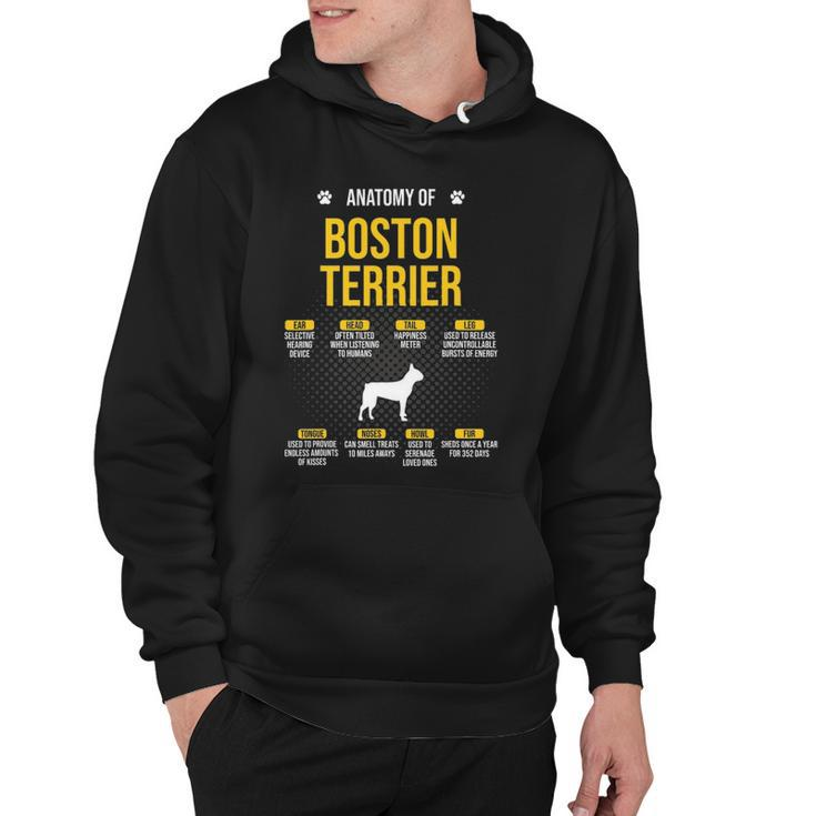 Anatomy Of Boston Terrier Dog Lover Hoodie