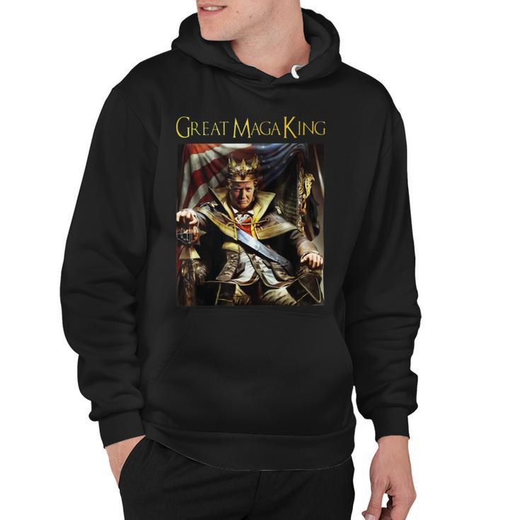 Anti Joe Biden Ultra Maga The Return Of The Great Maga King   Hoodie