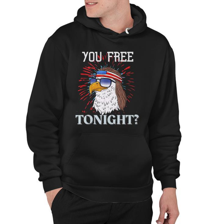 Are You Free Tonight 4Th Of July American Bald Eagle Hoodie