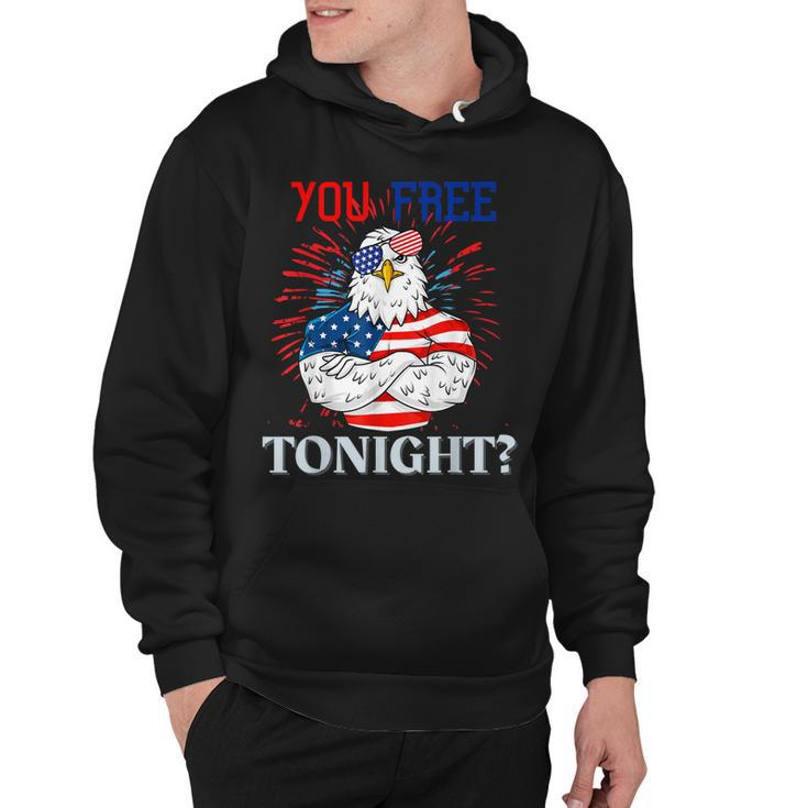 Are You Free Tonight 4Th Of July Independence Day Bald Eagle  Hoodie