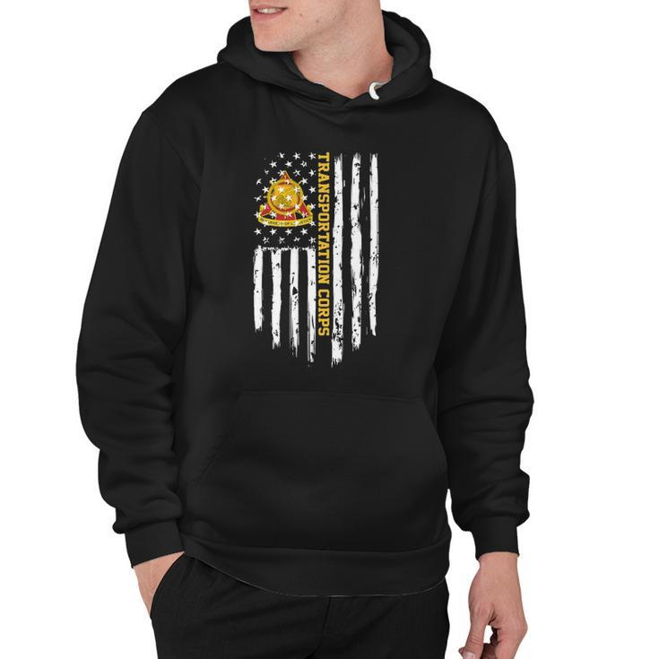 Army Transportation Corps American Flag Hoodie